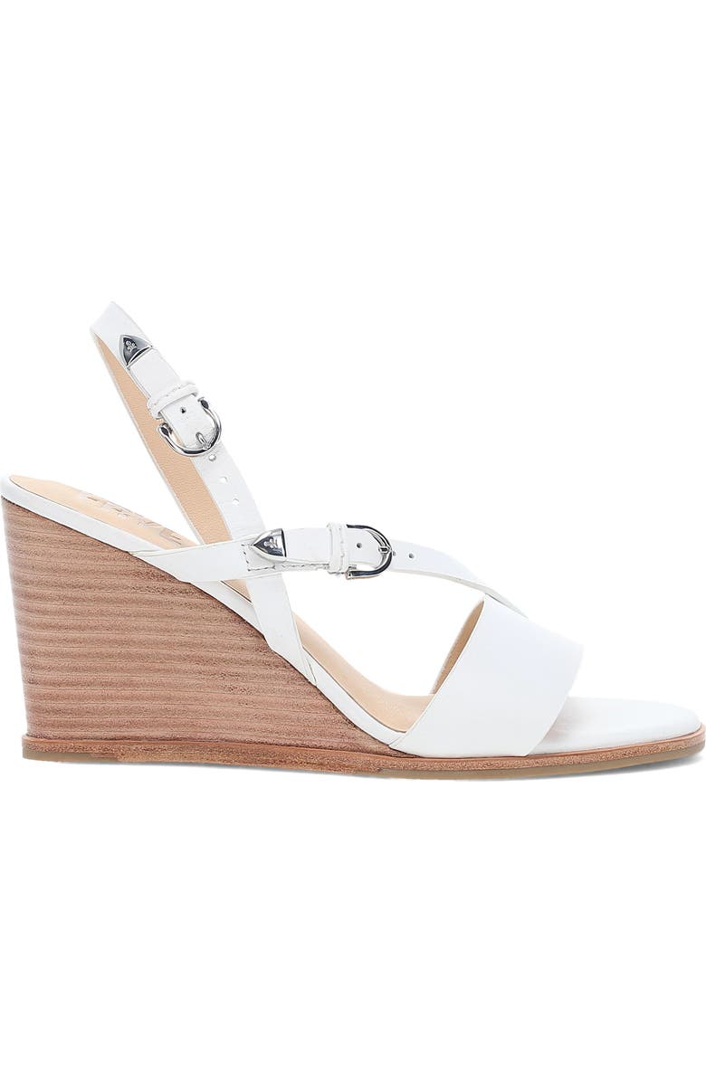 Frye Rachel Slingback Wedge Sandal, Alternate, color, White