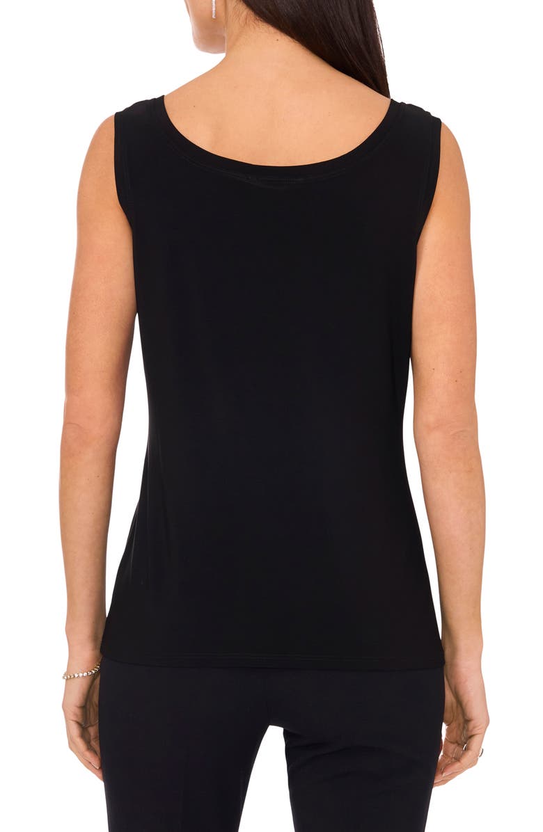 Chaus Sleeveless Top, Alternate, color, Rich Black