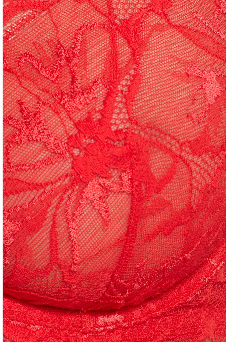 Alida Lace Underwire Balconette Bra, Alternate, color, RED-F085