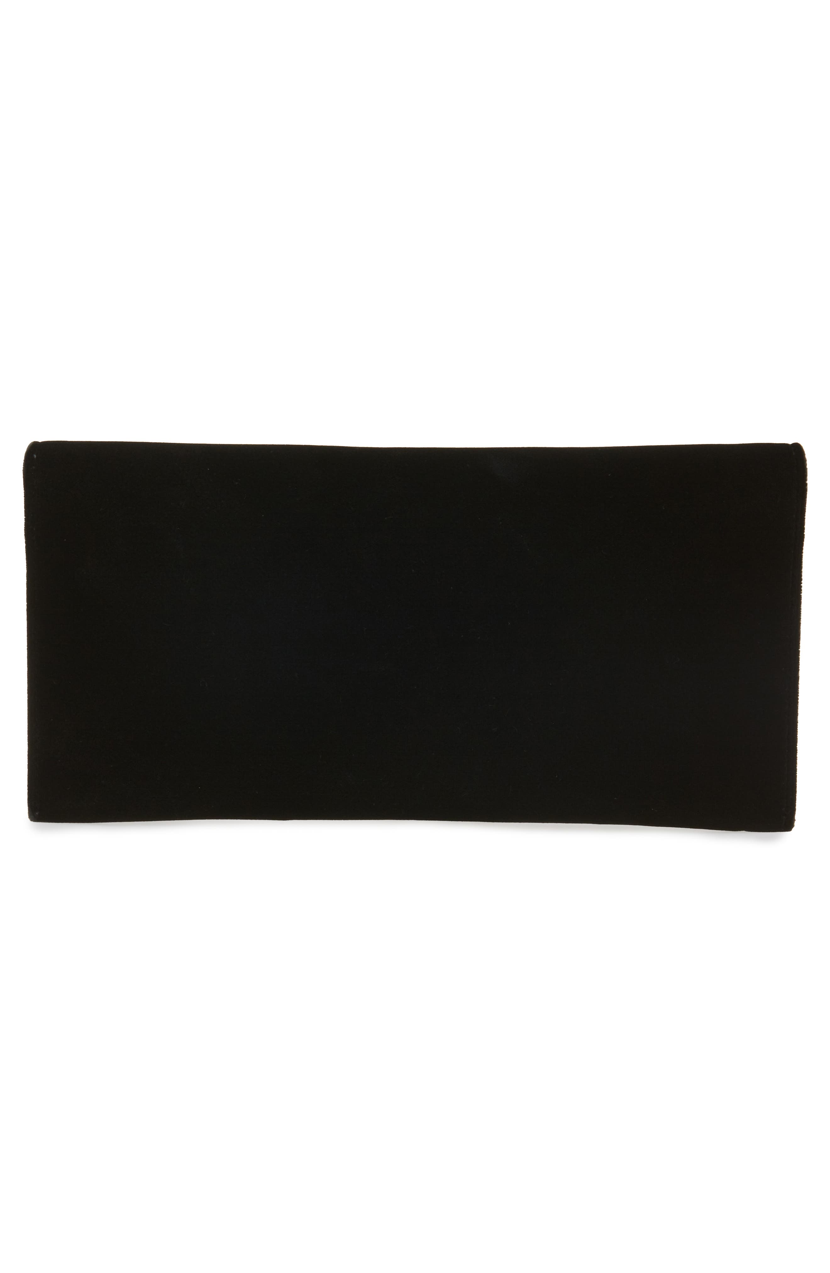Saint Laurent Smoking Satin & Velvet Clutch, Alternate, color, 