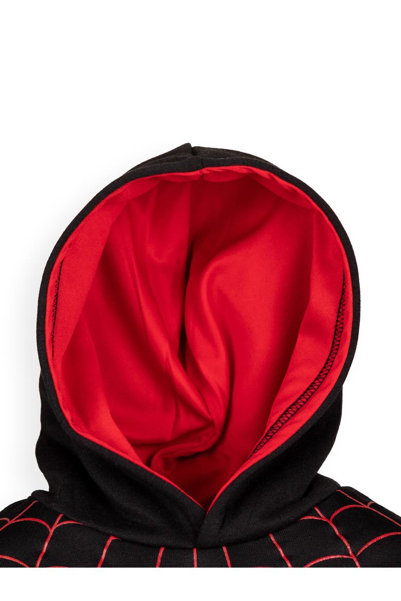 Spider-Man Cosplay Fleece Hoodie, Alternate, color, Black Miles Morales