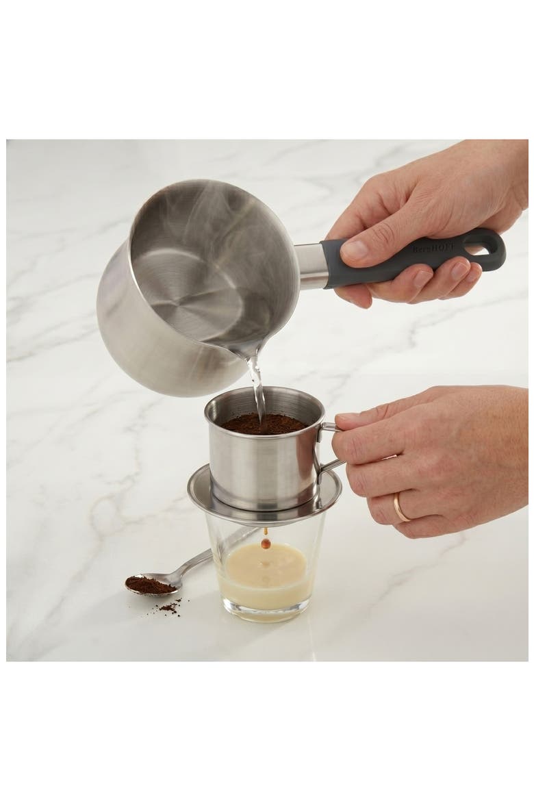 Leo 17-Ounce Moka Pot, Alternate, color, SILVER