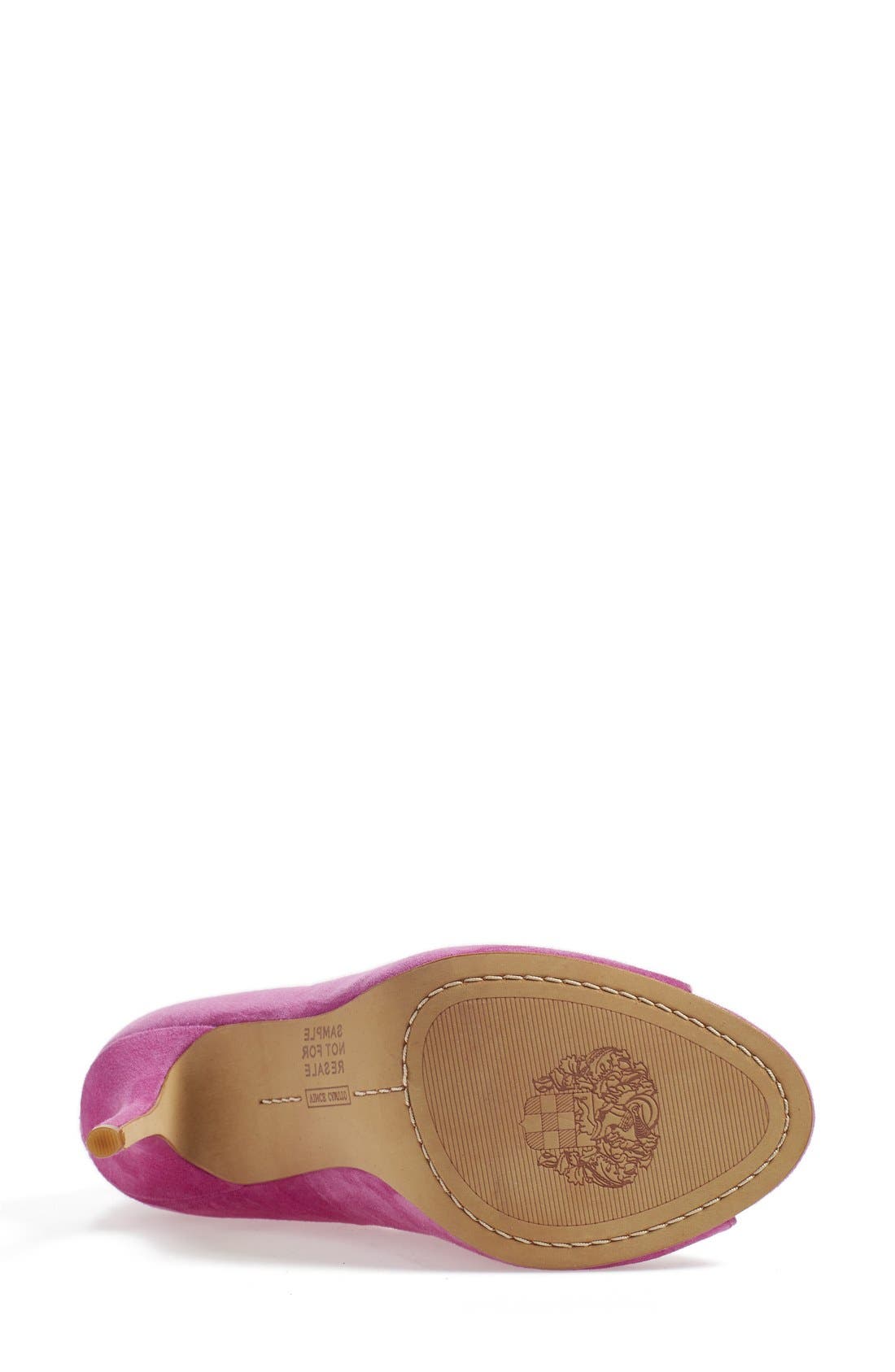 'Sandria' Peep Toe Ghillie Sandal (Nordstrom Exclusive), Alternate, color, PINK SUEDE