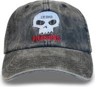 PLEASURES X Zero Skateboards Skull Denim Baseball Cap