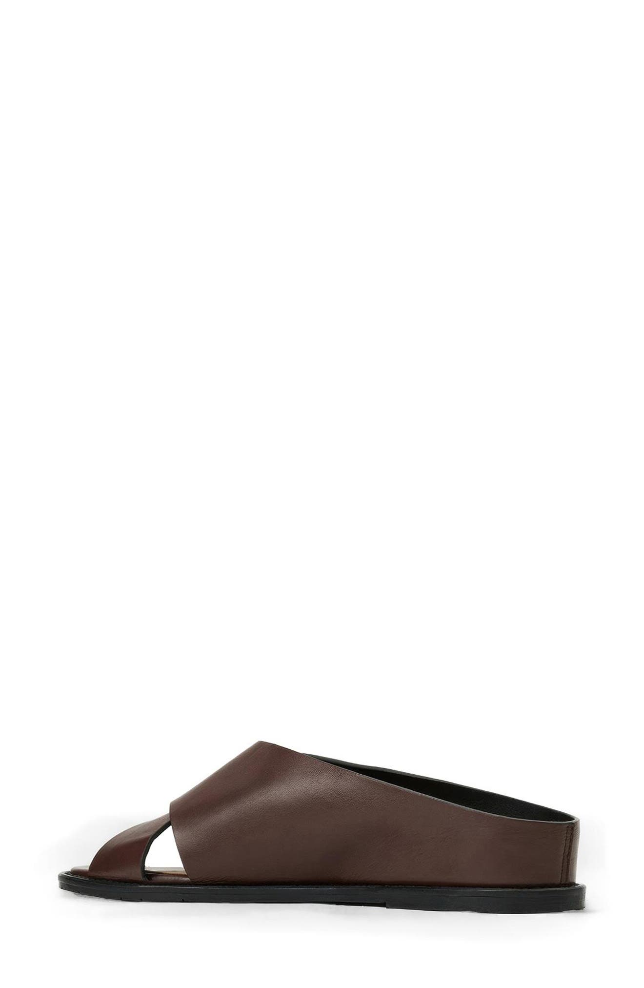 Aquatalia Potenza Waterproof Leather Slide Sandal, Alternate, color, 