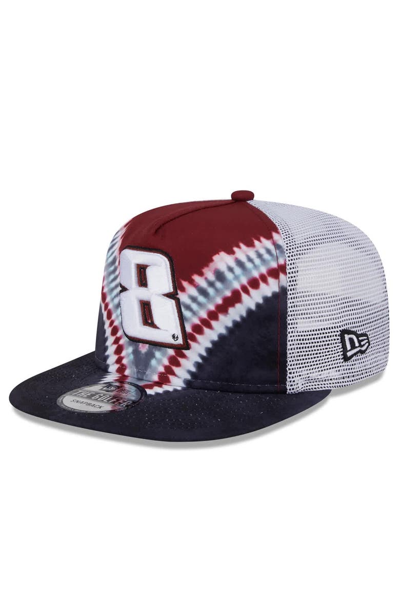 New Era Men's New Era Black Kyle Busch Golfer Tie-Dye Snapback Hat, Main, color, Black