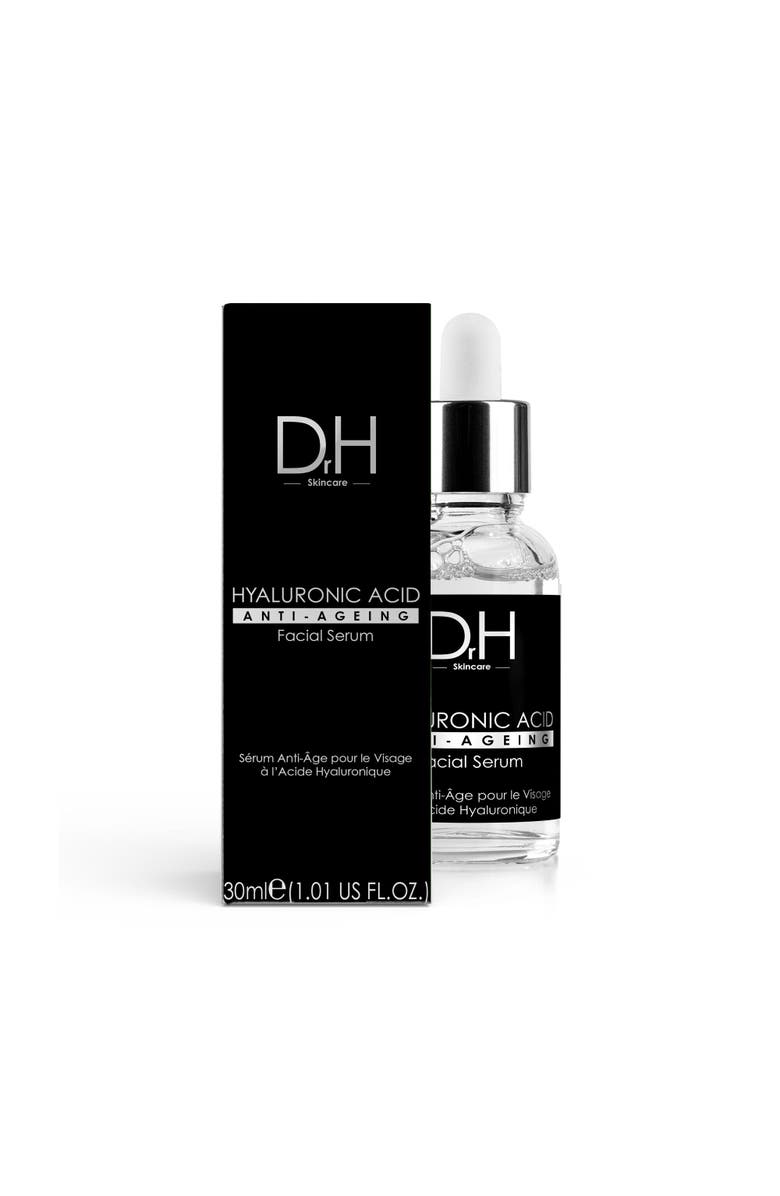 Dr H Anti-Ageing Hyaluronic Acid Facial Serum 30ml, Alternate, color, White