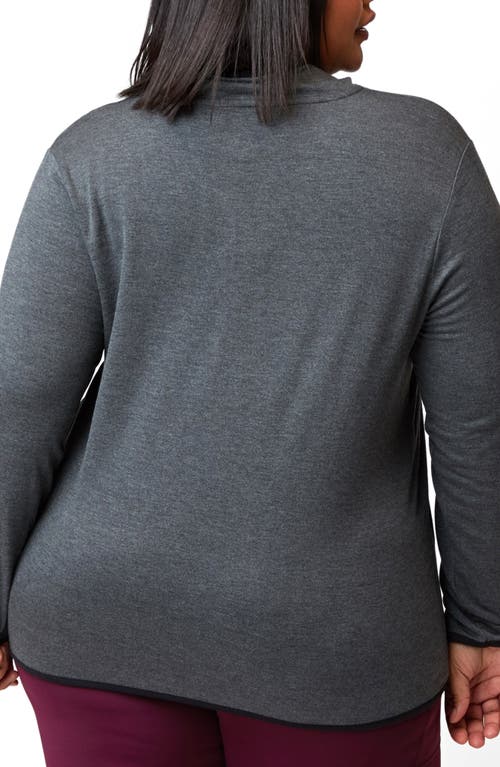 Threads 4 Thought Feather Fleece Quarter Zip Pullover In Gray