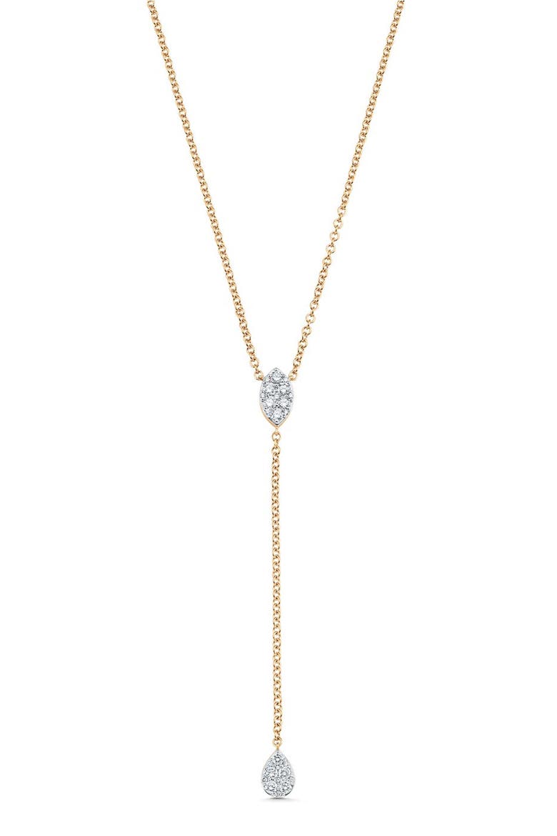 Reverie Diamond Y-Necklace, Main, color, NO COLOR