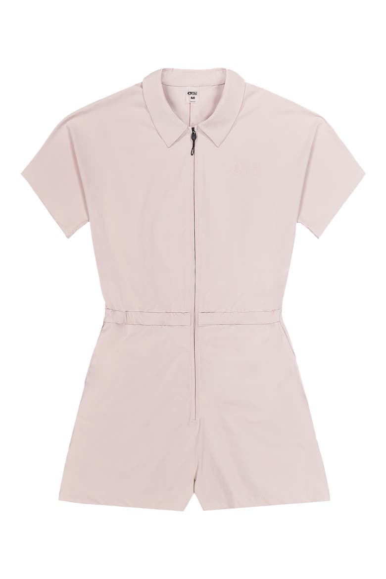Genohas Water Repellent Stretch Romper, Alternate, color, SHADOW GRAY
