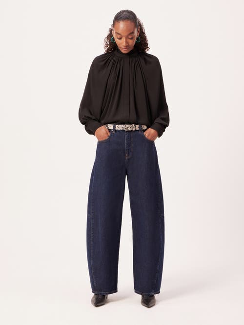 Hush Cordelia Barrel Leg Jeans In Blue