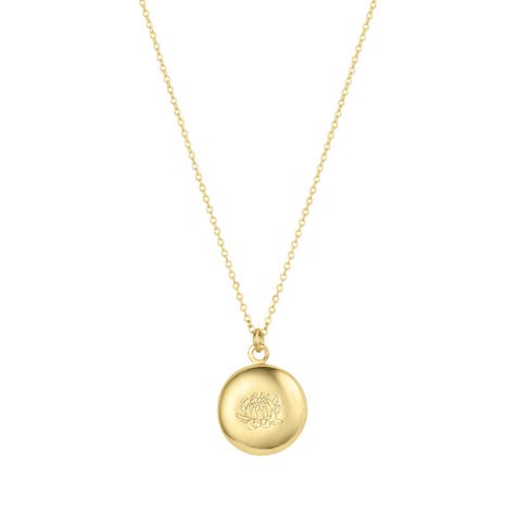 Ruby Birth Flower Necklace
