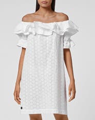 PHILIPP PLEIN Sangallo Short Dress Lace Women