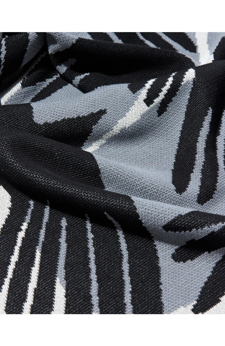 Biquette Crows Knit Throw Blanket, Alternate, color, Pale Sky