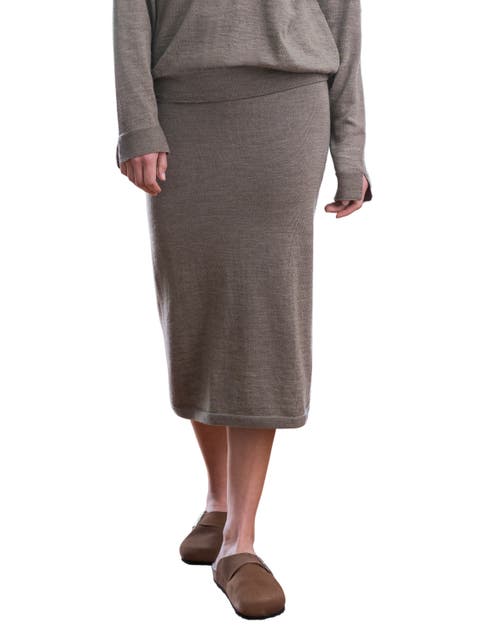 Green Midi Wrap Linen Skirt 4155