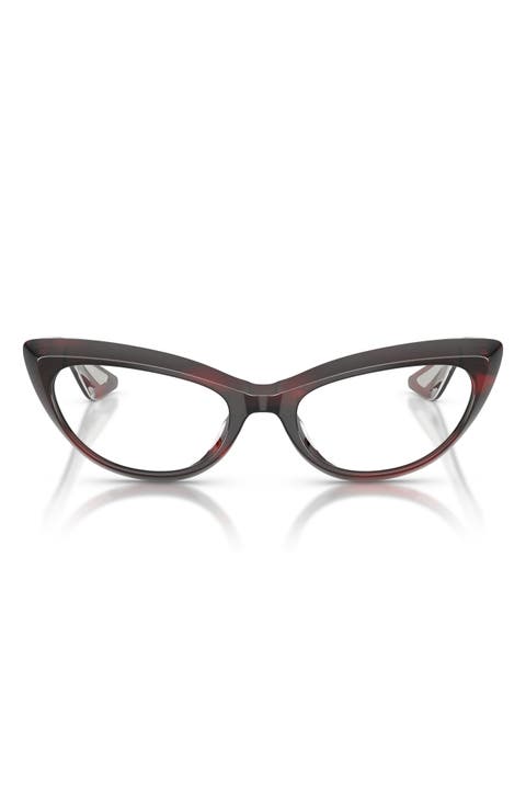Khaite 53mm Cat Eye Blue Light Blocking Glasses