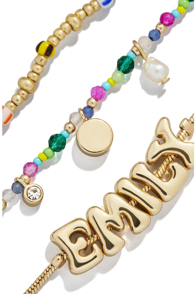 Rowan Semiprecious Custom Layered Bracelet, Alternate, color, GOLD MULTI