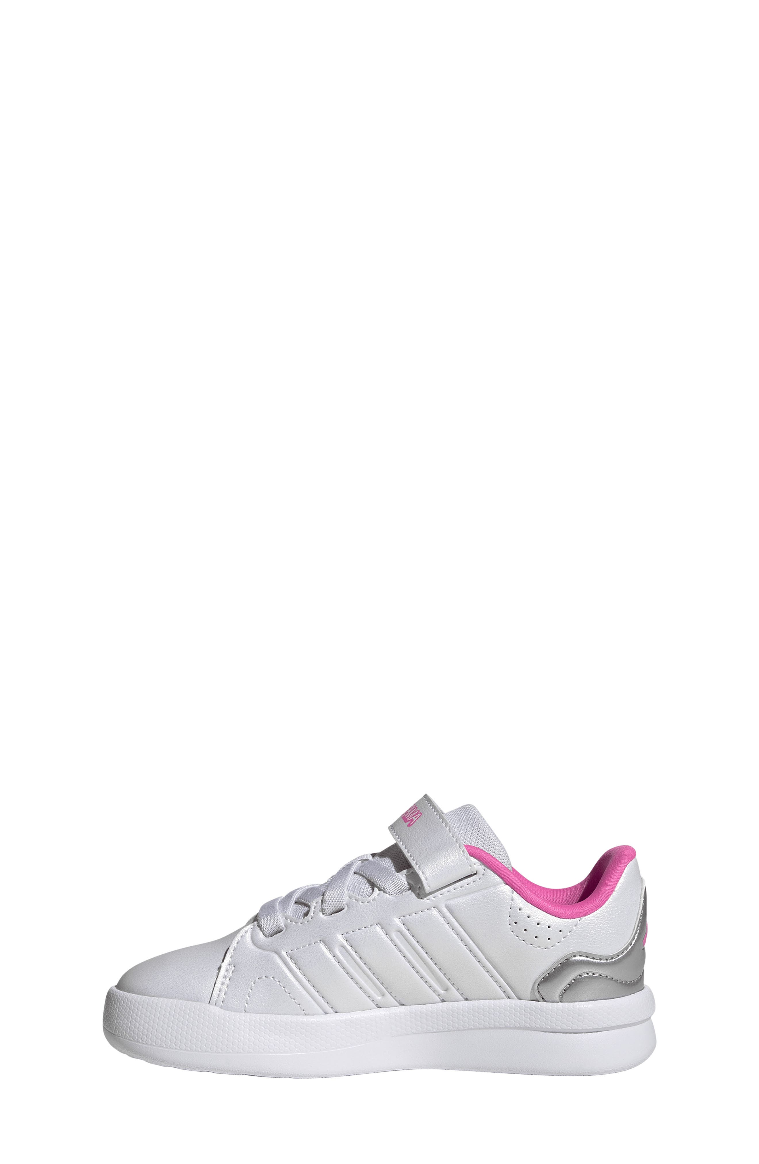 Kids' Lightorama Court Sneaker, Alternate, color, WHITE/ LUCID PINK/ SILVER