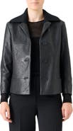 Akris punto Embossed Leather Jacket
