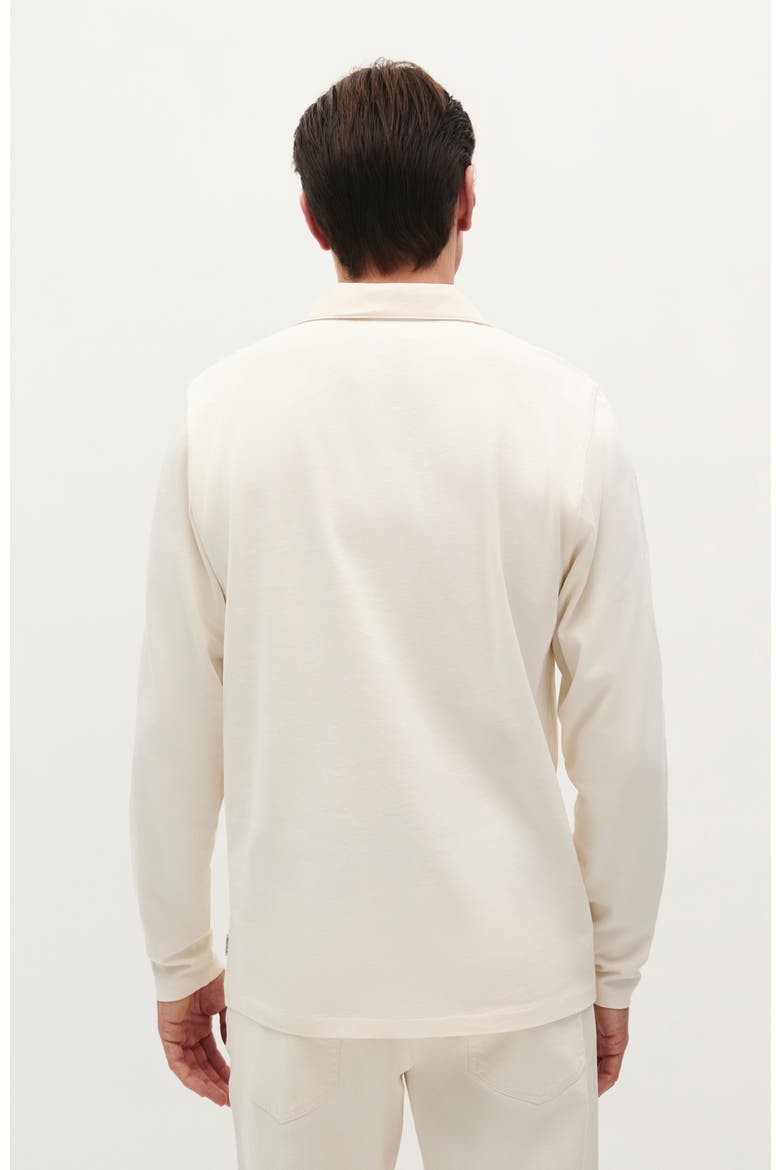Seamless Ls Polo, Alternate, color, OFF WHITE