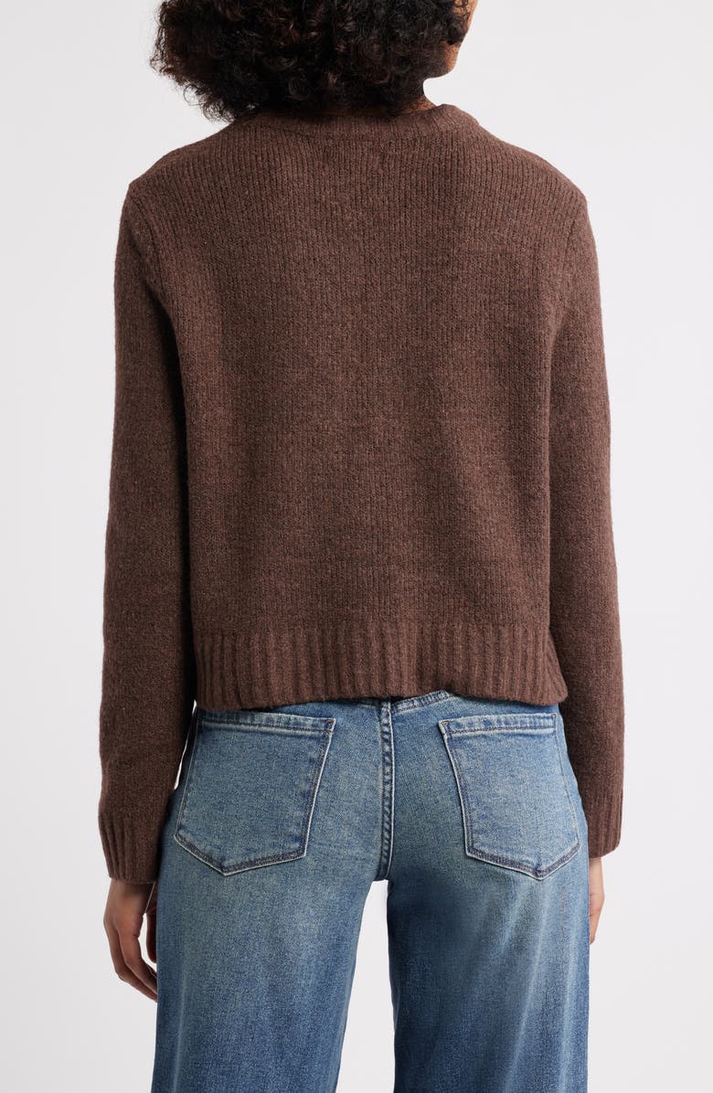 PacSun Naomi Crewneck Sweater, Alternate, color, Brown