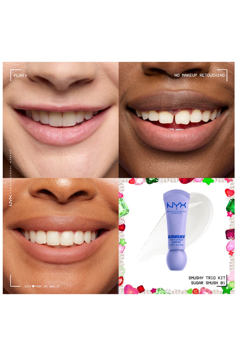 Smushy Matte Lip Balm Trio, Alternate, color, NO COLOR
