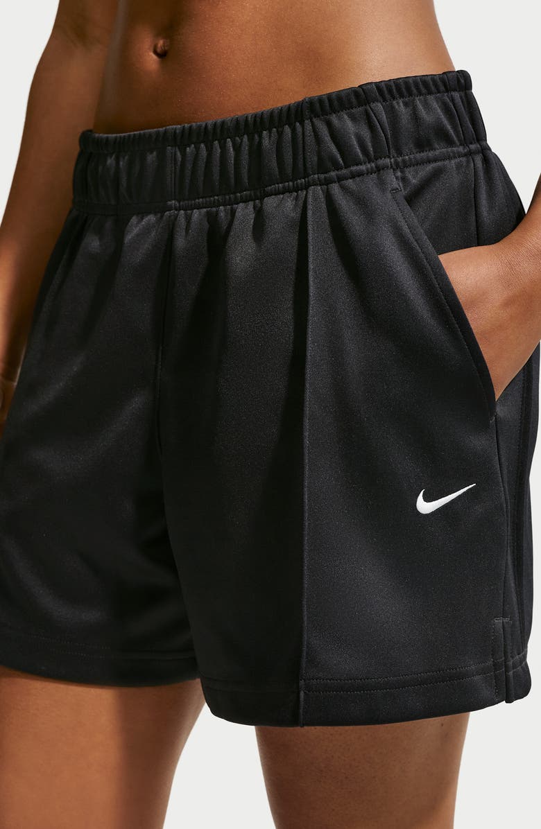 Nike Pintuck Shorts, Alternate, color, Black/ Black/ Sail