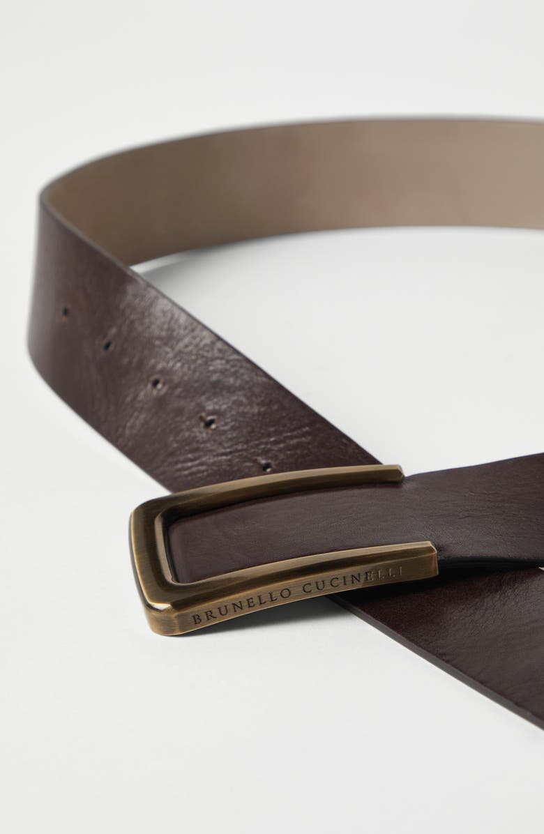 Brunello Cucinelli Leather belt, Alternate, color, 