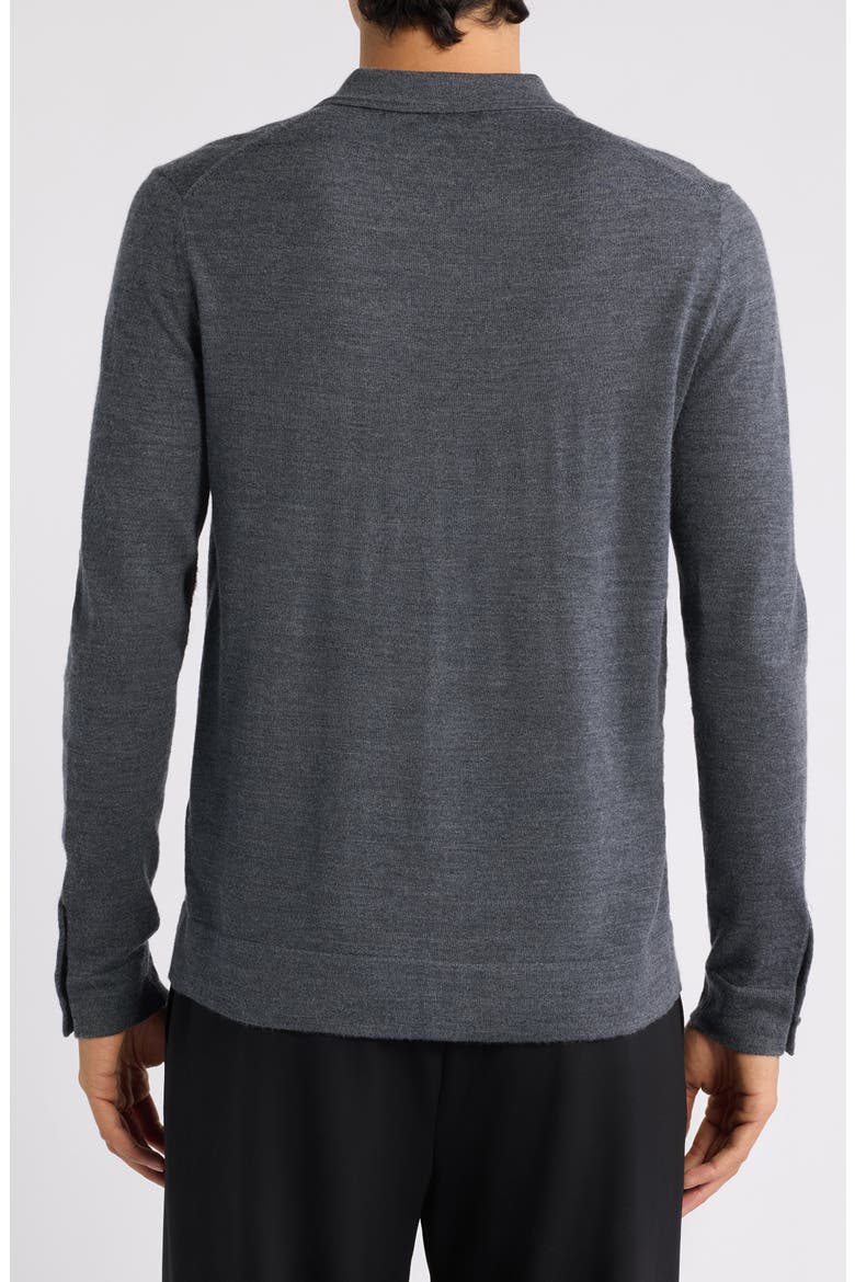 Forbes Button Front Wool Cardigan, Alternate, color, DERBY GREY MELA