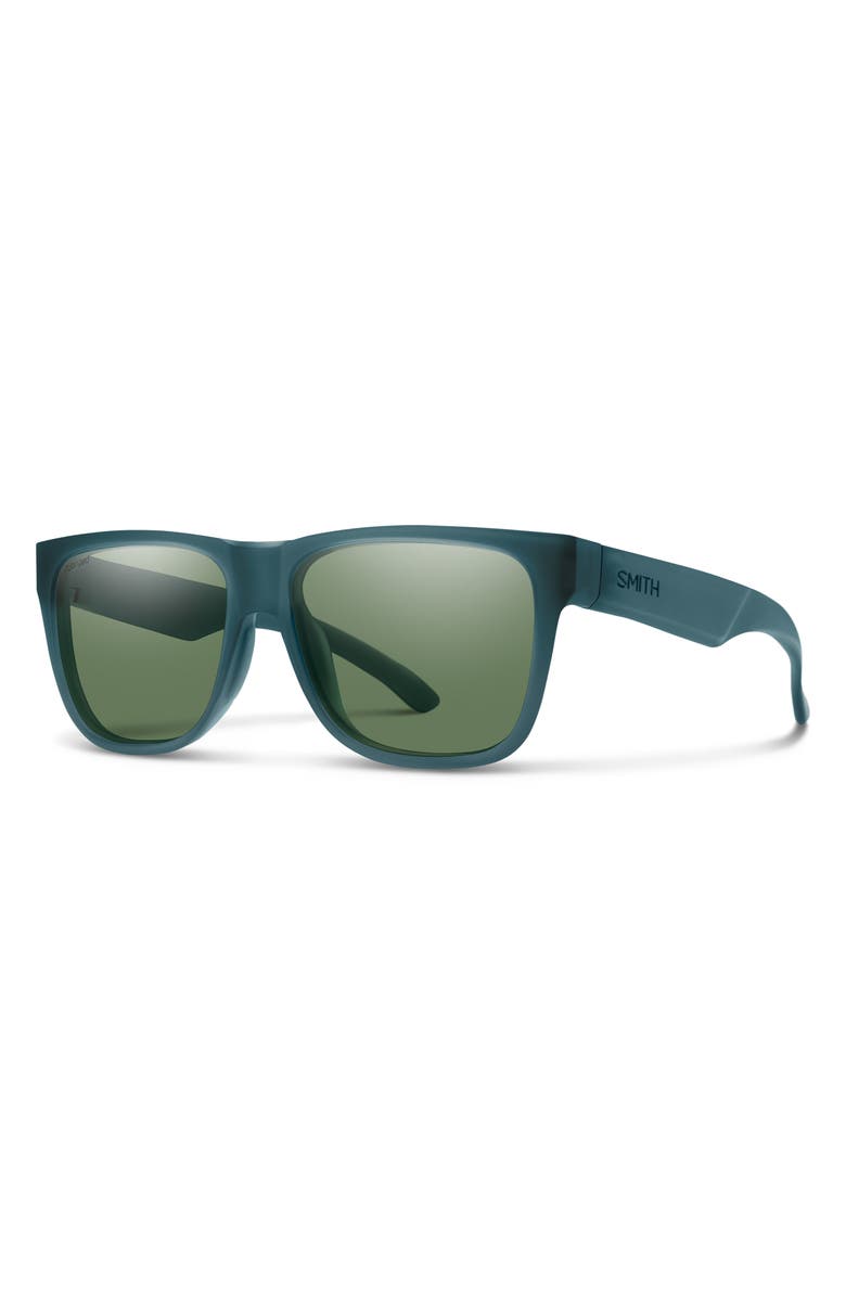 Smith Lowdown 2 Core 55mm Sunglasses, Alternate, color, Pacific Crystal / Gray Green