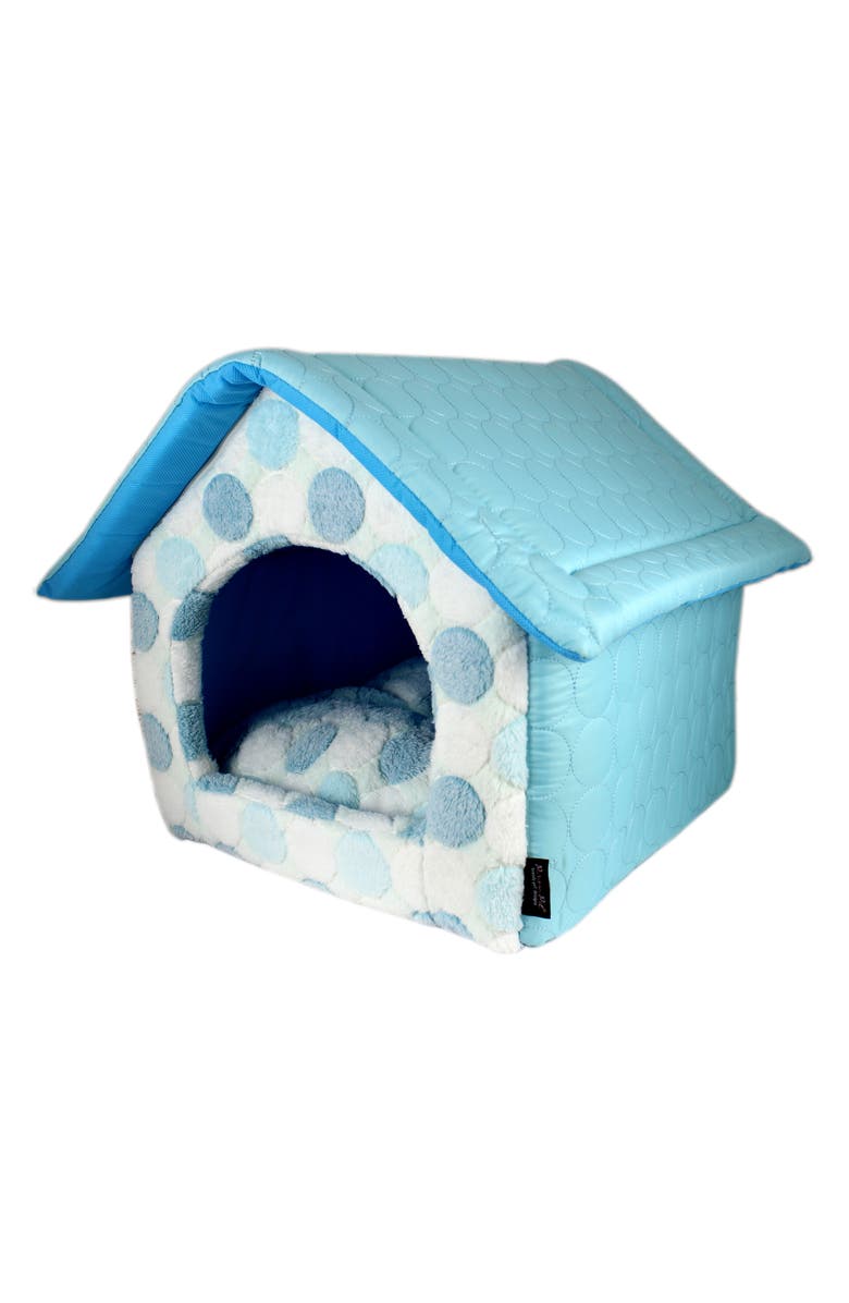 PARISIAN PET Cotton Candy House Small Pet Bed, Main, color, Blue
