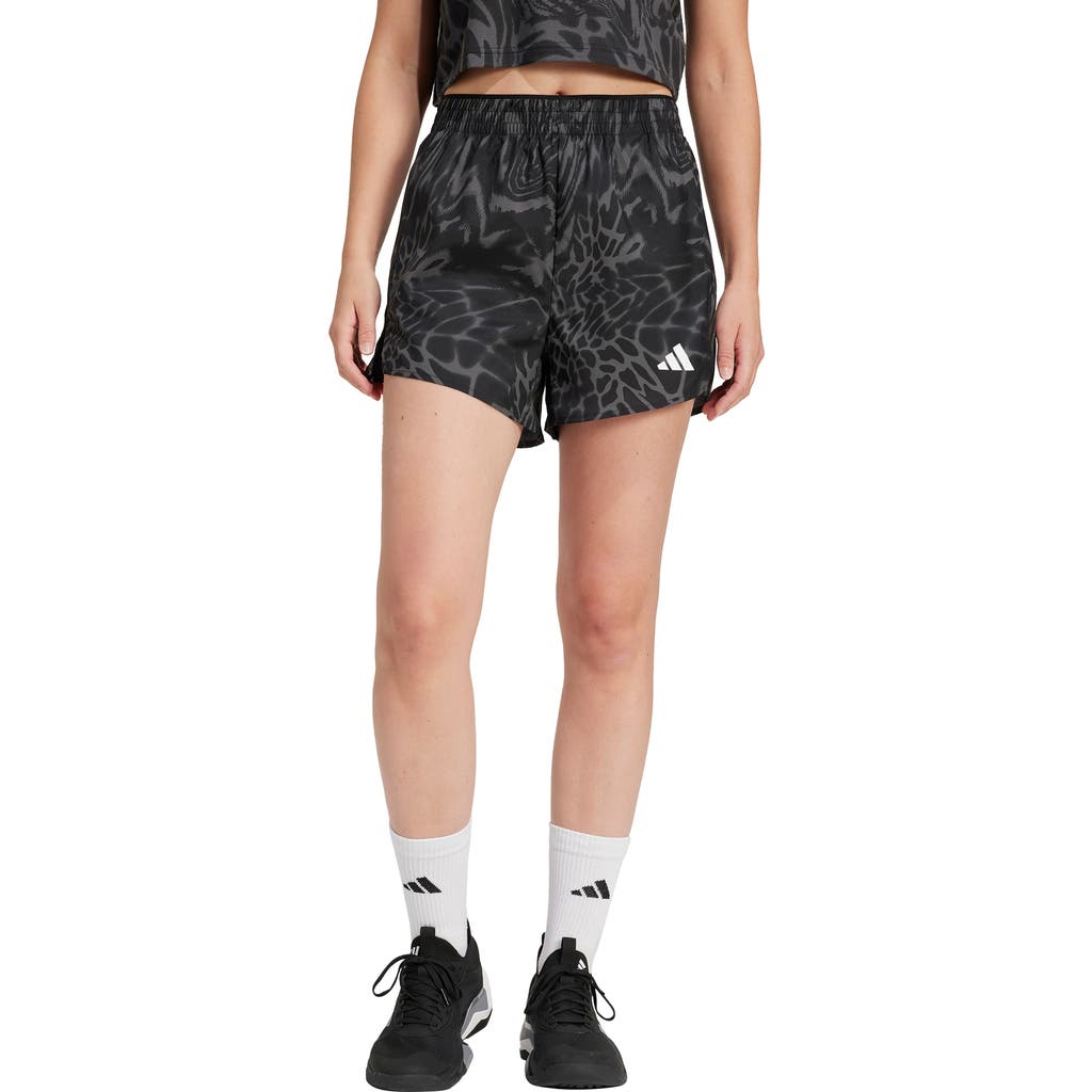 Adidas Originals Adidas 3-stripes High Waist Climacool Shorts In Black