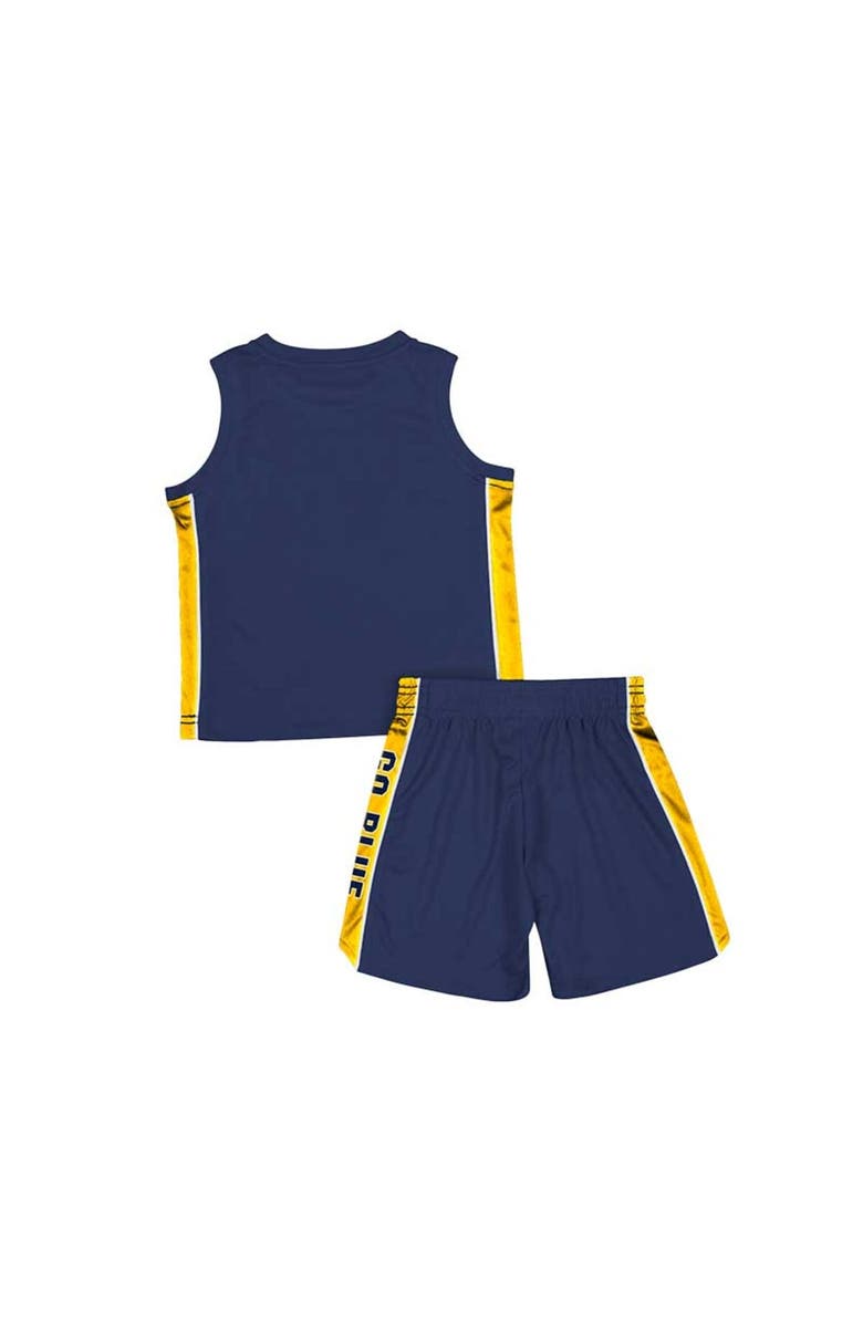 COLOSSEUM Toddler Colosseum Navy Michigan Wolverines Vecna Tank Top & Shorts Set, Alternate, color, 