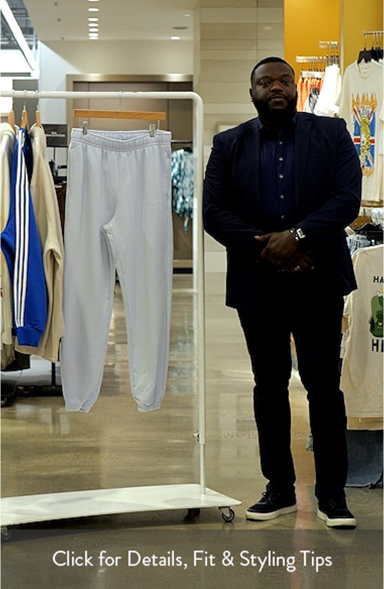 Wordmark Cotton Fleece Sweatpants, sales video thumbnail