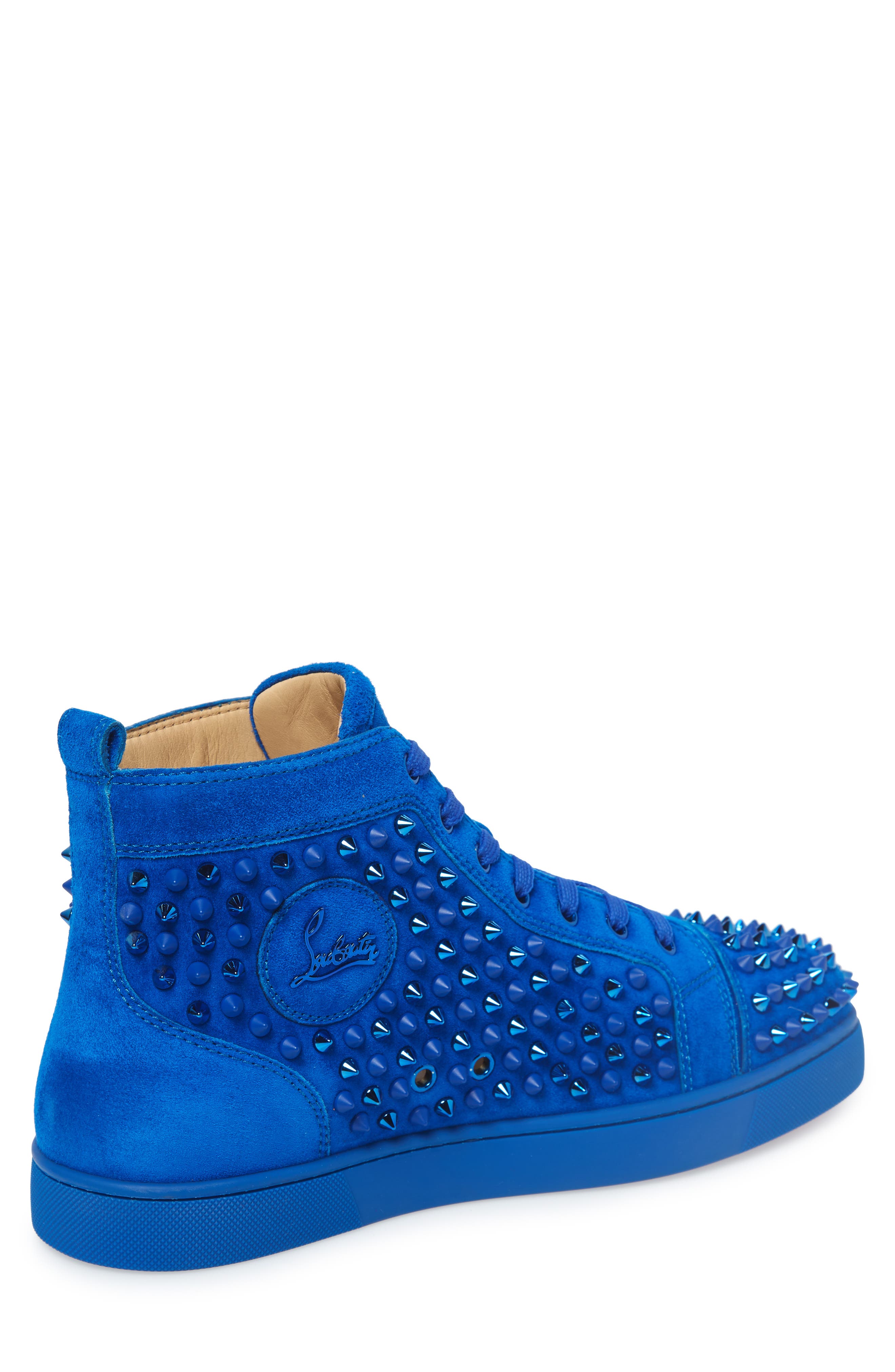 Christian Louboutin Louis Spikes High Top Sneaker, Alternate, color, 