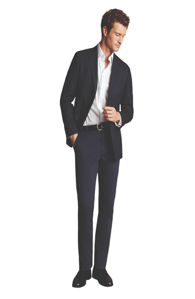 Charles Tyrwhitt Proper Blazer Slim Fit Jacket, Alternate, color, Navy