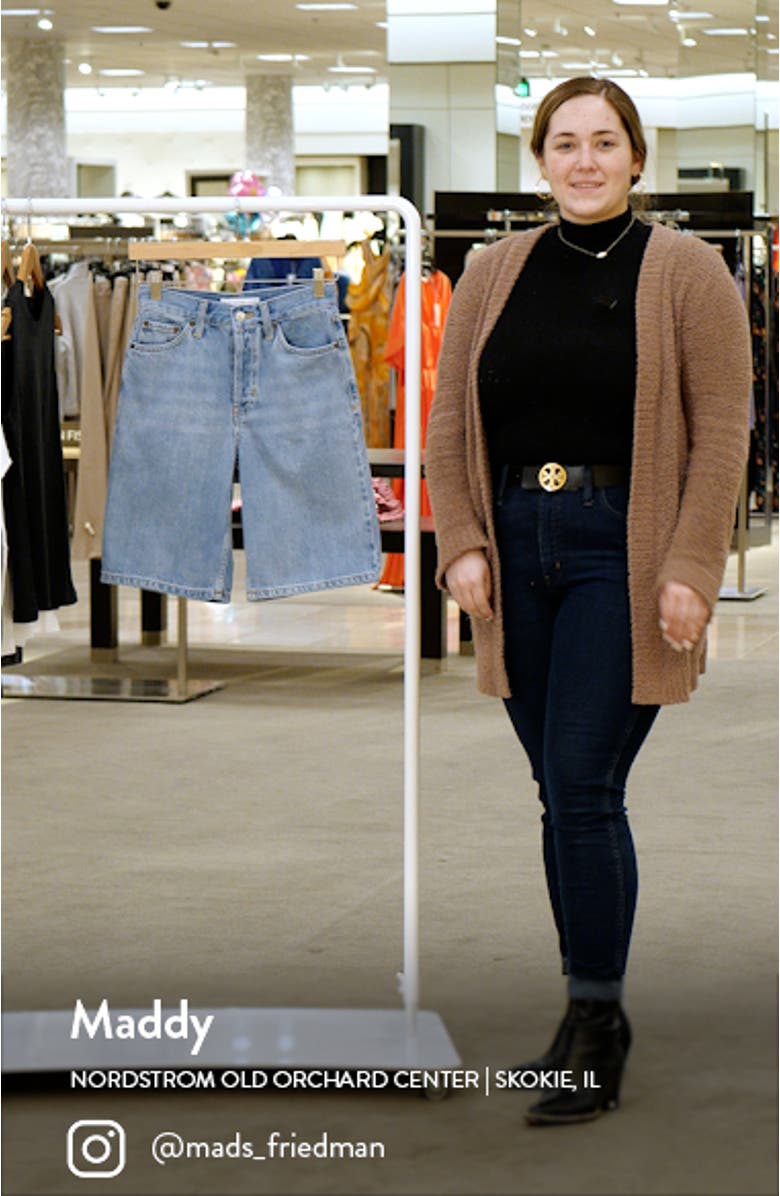 Women's Editor Denim Bermuda Shorts, sales video thumbnail