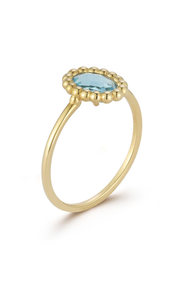 Ember Fine Jewelry Blue Topaz Ring, Alternate, color, Gold