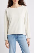 Eileen Fisher Bateau Neck Boxy Top
