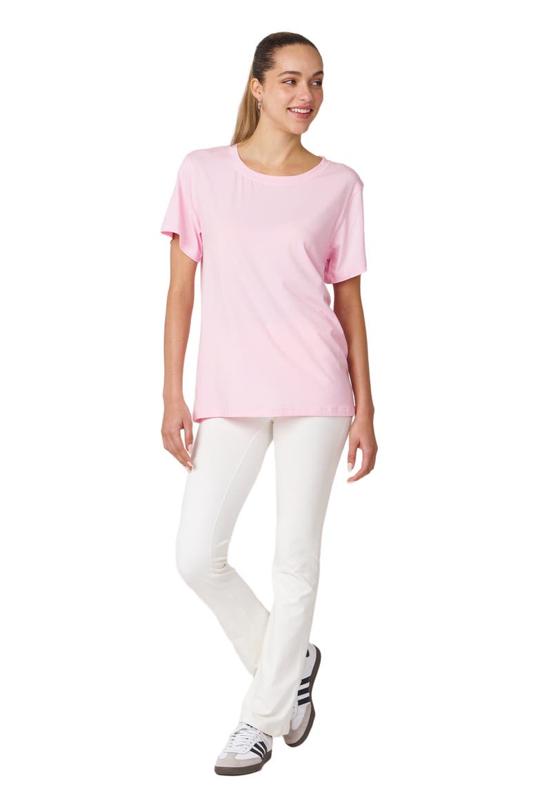 Rebody Essentials Oversized Short Sleeve Top, Main, color, Pink