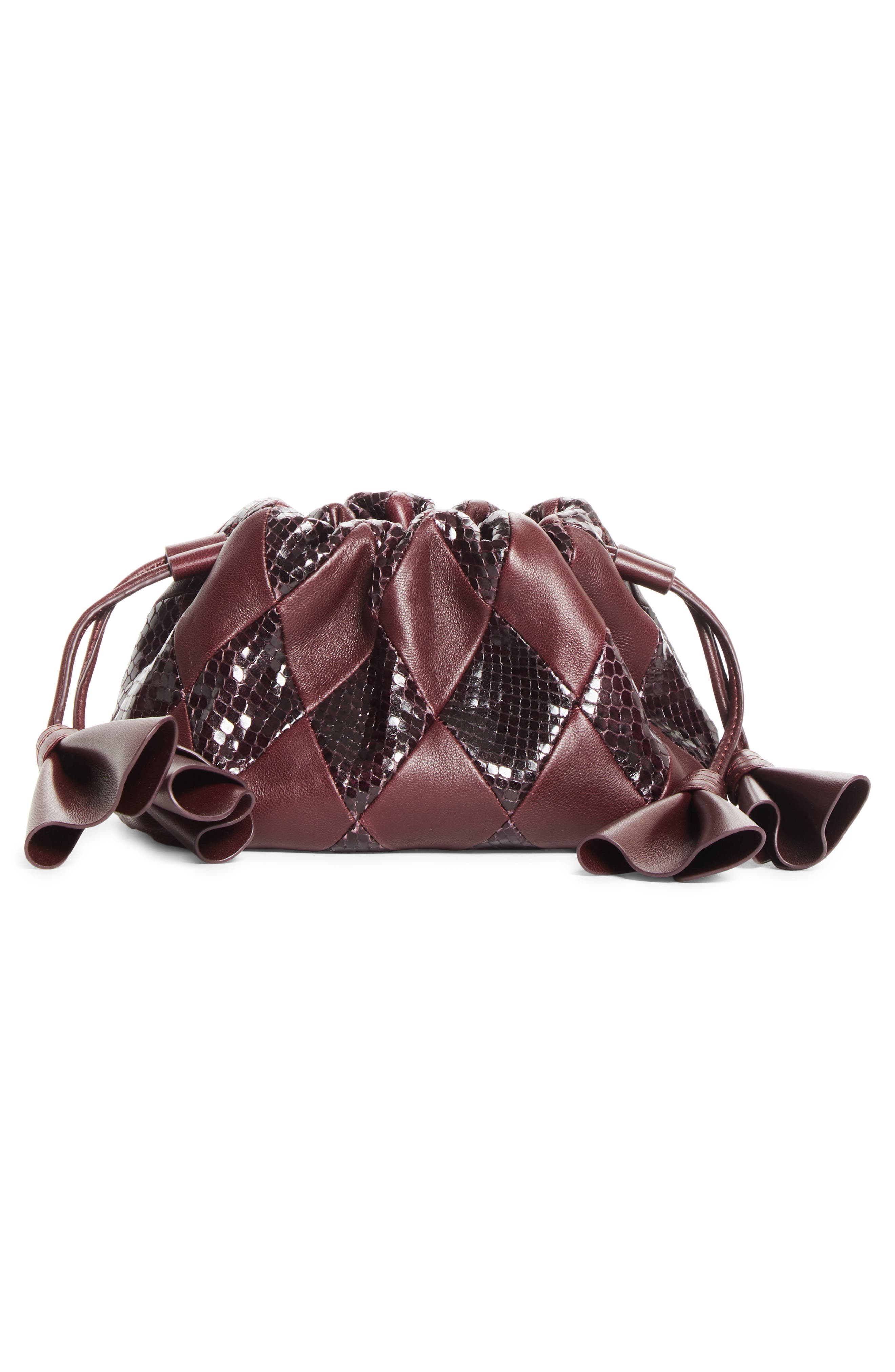 Small Cloud 91 Clutch, Alternate, color, MAHOGANY