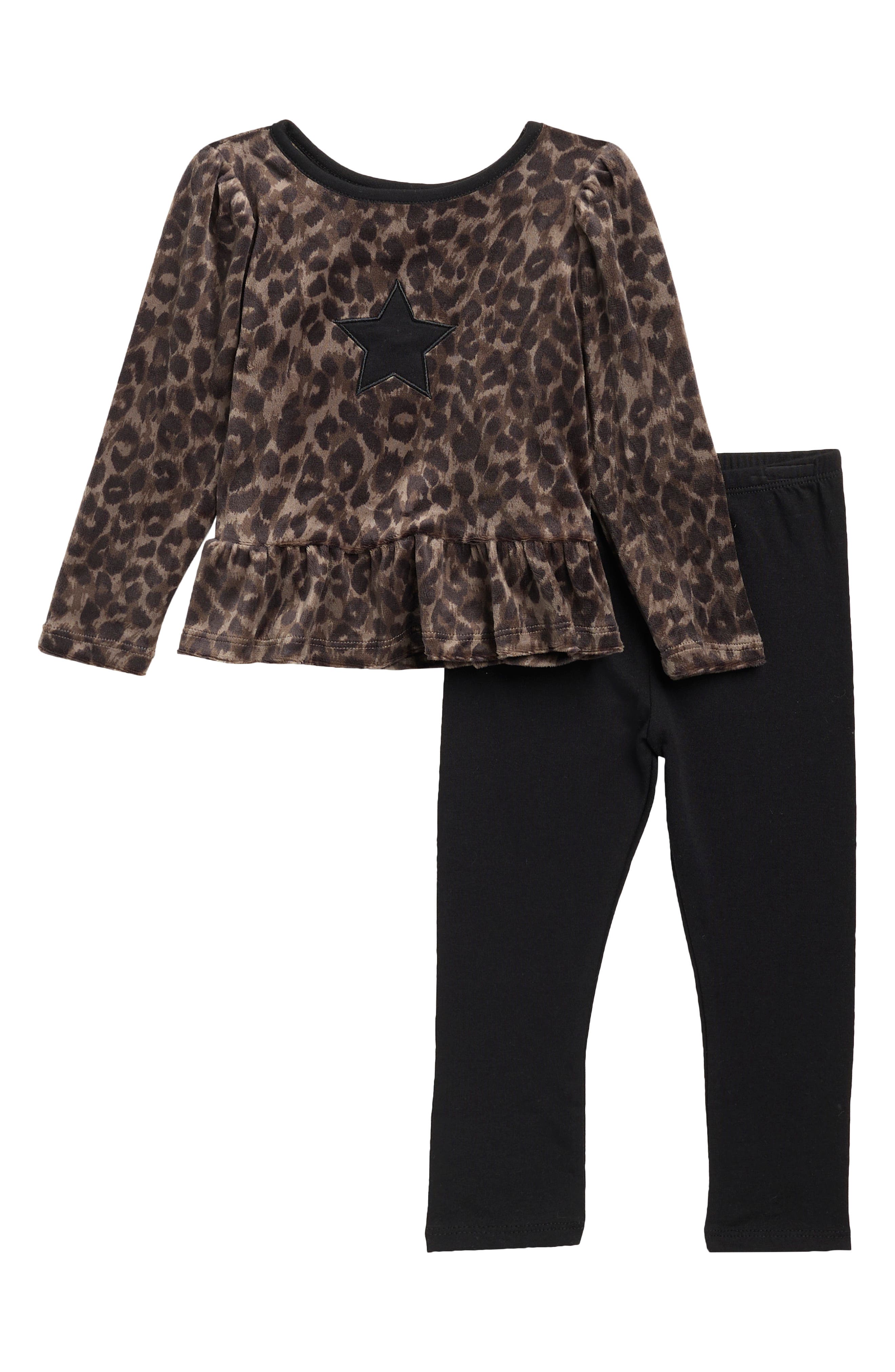Cheetah Top & Leggings Set