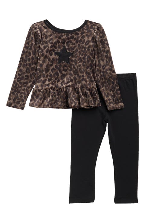 Cheetah Top & Leggings Set