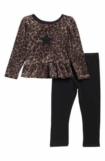 Cheetah Top & Leggings Set