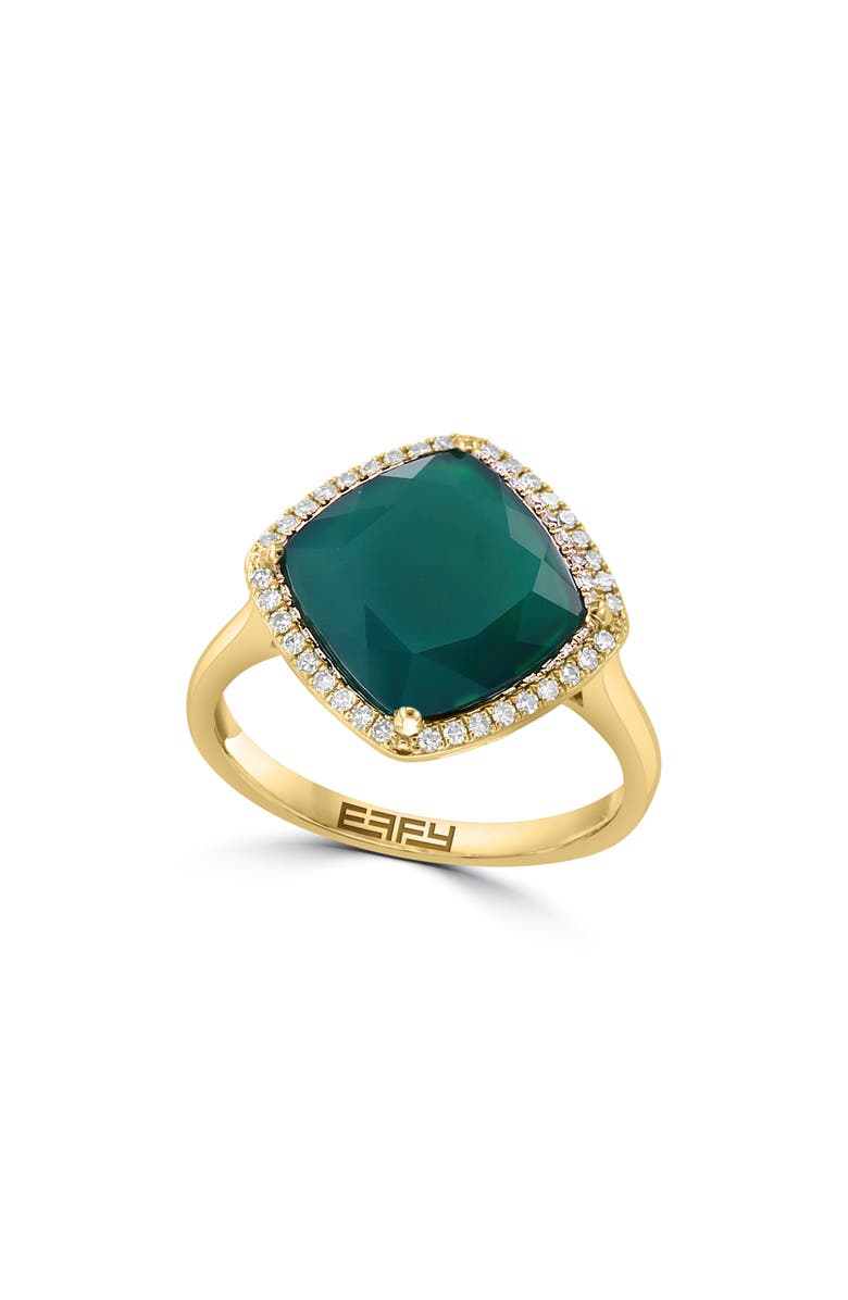 EFFY Green Onyx & Diamond Ring - 0.13ct., Main, color,