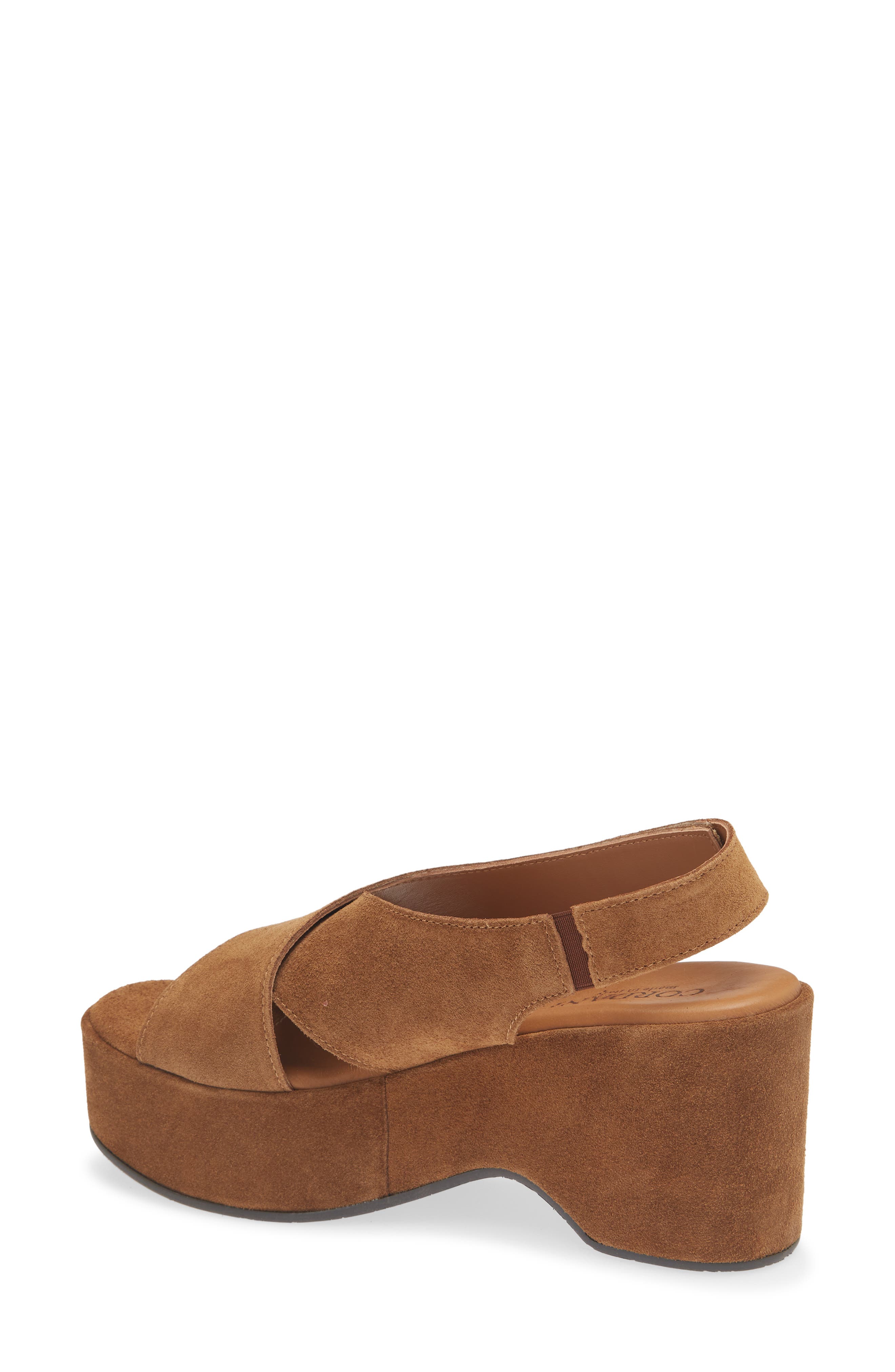 Jessie Slingback Platform Sandal, Alternate, color, CLOVE SUEDE