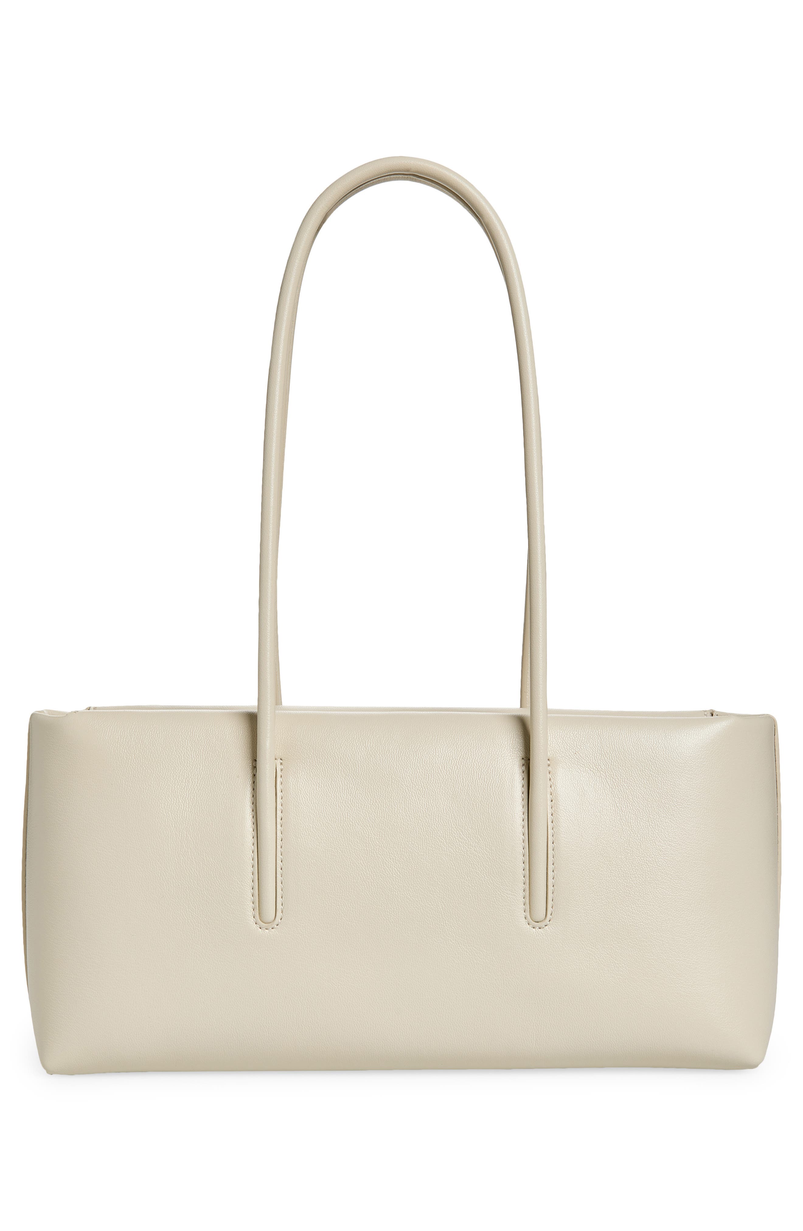 The Stockholm Leather Shoulder Bag, Alternate, color, CHALK