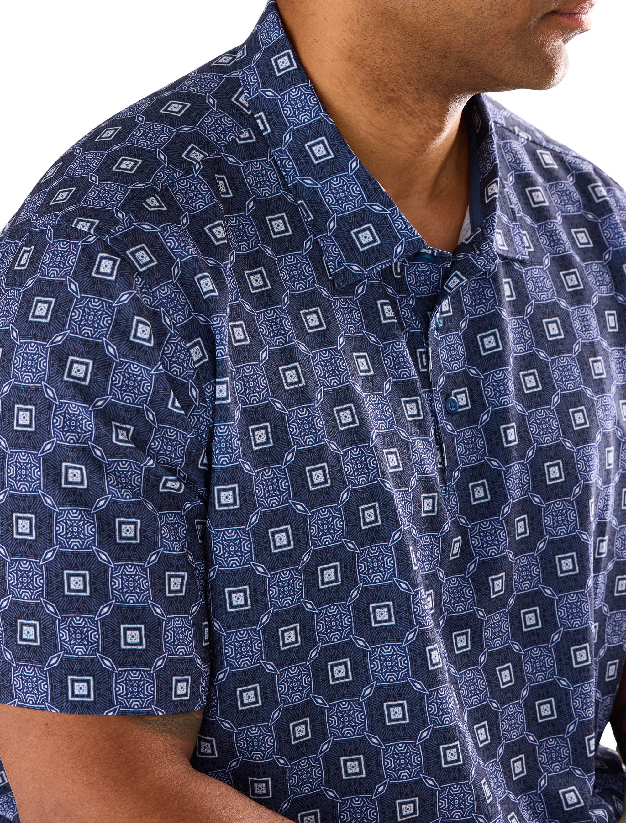 Big & Tall Bahama Coast Barcelo Tiles IslandZone Polo Shirt - image 2