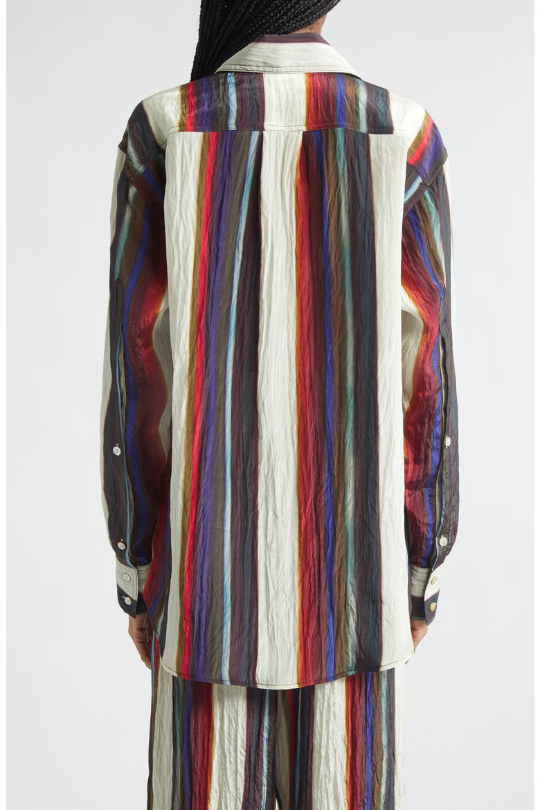 Morris Stripe Button-Up Shirt, Alternate, color, CALLA LILY MULTI