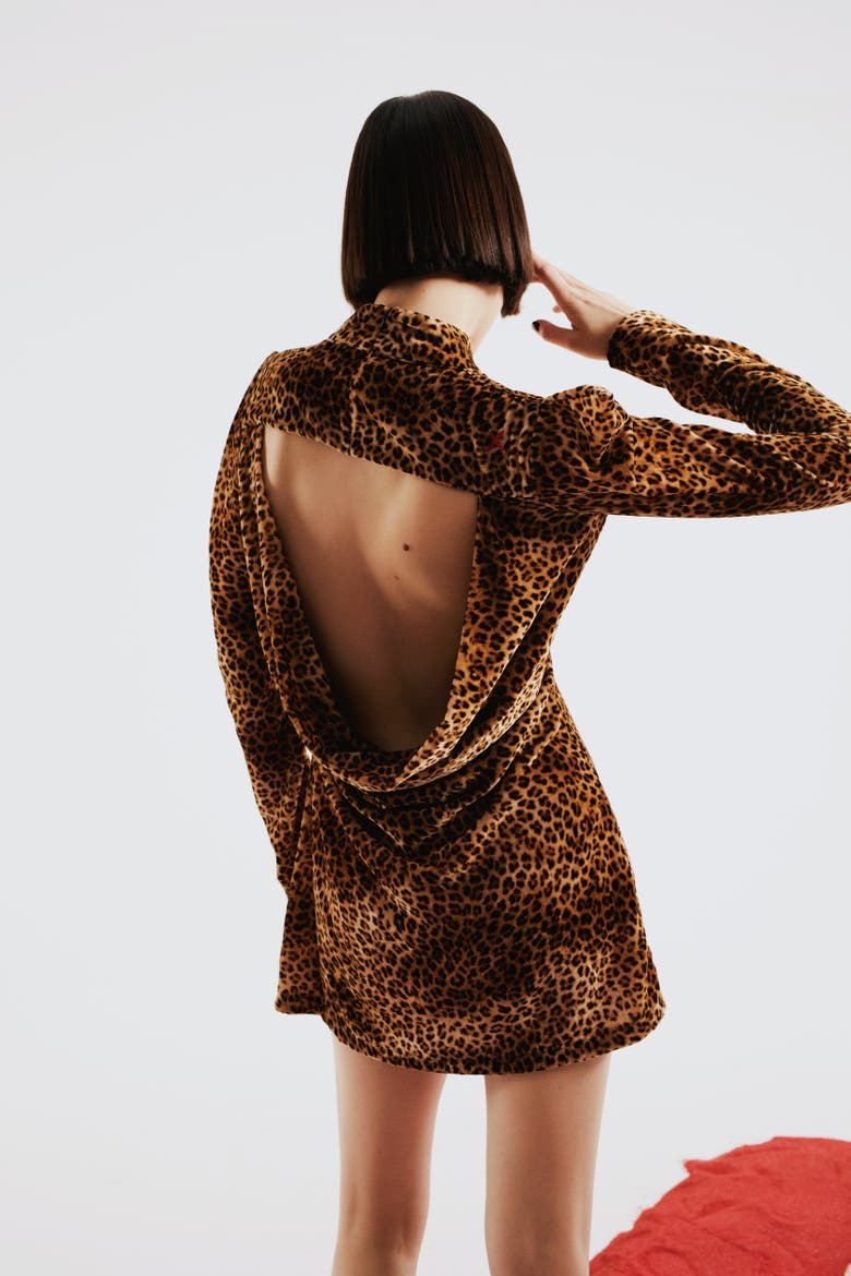 Cotton Sin Dress, Alternate, color, animal